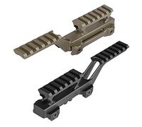 SPINA OPTICS Tattico tipo di gruppo Hydra montanti per visione notturna 55olografica mirino laser rosso puntino combinato supporto base adattatore binario 20mm portata di mano (nero)