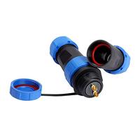 Spina per aviazione ìSP21, impermeabilità IP68, a 2/3/4/5/7/9/12 pin, con presa, cavo, connettore in linea, presa e spina per aviazione in plastica IP68, installazione filo-filo, 110-380V, 2 pin