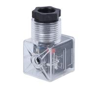 Spina per bobina del solenoide Klanata, 5 connettori per elettrovalvola idraulica con indicatore LED, accessori universali per elettrovalvole a tensione trasparente