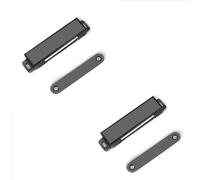 Spina per serratura magnetica, serratura per porta magnetica 2 cassetti magnetici pesanti per porte armadi in acciaio inossidabile (colore: nero, dimensioni: D)(C)