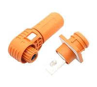 Spina piegata a nucleo singolo rapida Connettore di accumulo energia 2000 V/CC terminale E120 for veicolo elettrico New Energy(Orange,Through-hole)