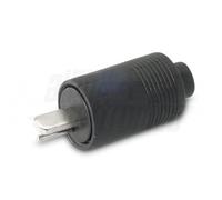 Spina punto e linea Alpha Elettronica 2P nero - 1-1