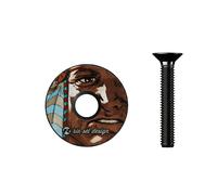 Riesel Design - STEM cap - Tappo di direzione per Bicicletta di Alta qualità in Carbonio + Vite in Alluminio anodizzato, 6 g. !!! Taglia 1 1/8'' - Chief