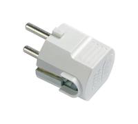 Spina schuko 16A 220V 230V, ad angolo, piegata a 90°, standard tedesco, bianco, modello professionale, in policarbonato di alta qualità, ideale per cavi di alimentazione, prolunghe, elettrodomestici