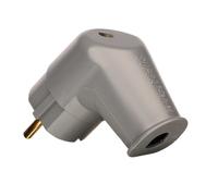 Spina Schuko Supra SW-EU/A angolata 16A placcata oro LoRad contatto di protez...