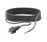 ledscom.de Spina Schuko tipo F con cavo per esterni, 5 m, nero, 3 x 0,75 mm²