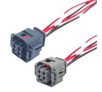 Spina sensore auto Compatibile con Peugeot per 206 207 9654814480 10737691 10719500 Connettore impermeabile automatico a 4 pin per bobina di accensione(4p female A B)