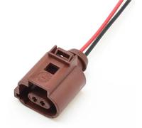 Spina sensore auto Presa Per Cablaggio Sensore Temperatura Scarico Auto 2 Pin Femmina Maschio 6X0973802A 1J0973702A(1pcs female)