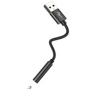 Spina USB a 3,5 mm Female Adattatore AUX Cuffie Jack Sound Dac Audio Cavo Stereo Musica Splitter Microfono Connettore Android Laptop Compatibile per Samsung Headset Adattatore Auto Cuffie