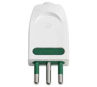 Spina Vimar SICURY 2P+T 10 A 250 V bianco Bianco