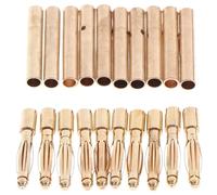 Spine a banana con connettori a proiettile in oro da 2 mm in rame da 10 paia maschio e femmina