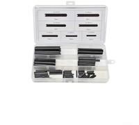 Spine cilindriche a molla, 120 pezzi, perni di fissaggio elastici cavi per posizionamento, parti di collegamento, in acciaio al carbonio con ossido nero Fini