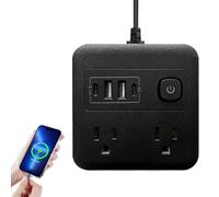 Spine con porte USB | Base di ricarica per scrivania 8 in 1, adattatore di prolunga con cavo da 1,8 m, stazione di ricarica per scrivania in camera e università