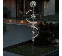 Spine Fiori Spina Giardino Edelstahlstecker Terrazza Argento Sfere Arco H 75cm