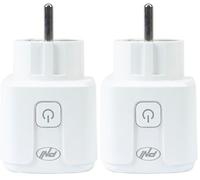 Spine intelligente PNI SmartHome WP800 Controllo Internet WiFi, App Tuya Smart, compatibile con Amazon Alexa e Google Home, Bianco (Confezione da 2)