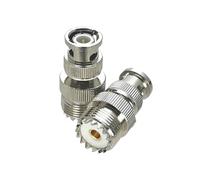 Spine maschio UHF PL259 SO239 TB/BNC, paratia Jack femmina e connettore adattatore coassiale a flangia a 4 fori, 1 pezzo(SO239 to BNC M)