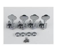 Spine per accordatura professionale per chitarra 4 Pezzi Vintage Open Gear Bass Tuning Keys Piroli Meccaniche Tuner Adatto A Basso A 4 Corde(Chrome,4L)