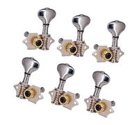 Spine per accordatura professionale per chitarra Meccaniche Per Chitarra 3R 3L Con Forma A Coda Di Pesce Per Accessori Per Chitarra Folk(Silver)