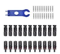 Spine per cavi : in ABS Durevole, Kit connettore MC4 | Cablaggio da 12 AWG per energia rinnovabile, Cortile all'aperto