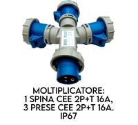 SPINE, PRESE, ADATTATORI E MOLTIPLICATORI INDUSTRIALI 230V E 400V