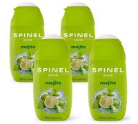 Spinel Soda, sciroppo con vitamine, senza zuccheri aggiunti, 4 x 65 ml, per un massimo di 40 l di bevanda pronta, set con 4 sciroppi (Mojito)