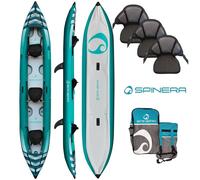 SPINERA Hybris 475 Kajak Inflatabile 3 Persone Kanau Touren