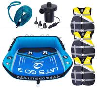 SPINERA Lets Go 3P Tubo Trainabile Funtube Per 3 Persone Pacchetto Giallo