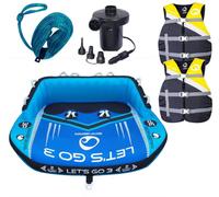 SPINERA Lets Go 3P Tubo Trainabile Funtube Per 3 Persone Pacchetto Giallo