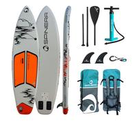 Spinera Light SUP Set completo - Tavola gonfiabile Stand Up Paddle Board 3 misure 10,6 | 11,2 | 11,8 ultraleggera e stabile - con pagaia, pompa e zaino (Light 11,2 | 320 x 84,5 x 15 cm)