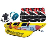 SPINERA Rocket 3 Persone Banana Funtube Confezione Rosso