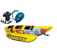 SPINERA Rocket 3 Persone Banana Funtube Confezione Rosso