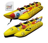 SPINERA Rocket 4 - aufblasbare Banane, Wassereifen, Wassering, Towable für 4 Personen
