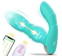Spingendo prostata massaggiatore maschio giocattoli sessuali per gli uomini - 3IN1 prostata giocattolo con 9 spingendo anale giocattoli & 9 Clit/P punti modalità (Green)