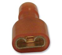 Spingere Crimpare Terminale,Femminile,6.35mm x 0.8mm,Rosso,x100 - FDFNYD1-250