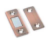Spingere i fermi della porta aperta, Chiusura for armadio, 2 pezzi di chiusura for spessore domestico, vite nascosta(Red Bronze)