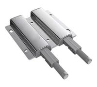 Spingere i fermi della porta aperta, Chiusura for armadio, confezione da 2 chiusure magnetiche for in gomma silenziosa for aprire l'hardware(Silver,89 * 83MM)