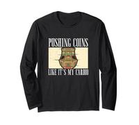 Spingere monete come se fosse il mio cardio per gli appassionati di Coin Pusher Maglia a Manica