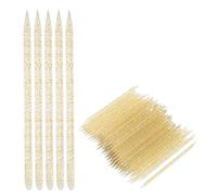 Spingi Cuticole, 100 Pezzi Spingi Cuticole per Cura delle Unghie Bastoncini per Cuticole Strumento Spingi Cuticole a Doppio Lato per la Pulizia, L'applicazione di Strisce per