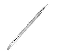 Spingi cuticole a doppia estremità, penna per punteggiare, in acciaio inox, per manicure e pedicure, strumento per la cura artistica