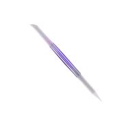 Spingi cuticole in vetro a doppia estremità riutilizzabile per saloni di bellezza viola