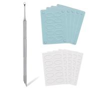 Spingi cuticole, rimuovi cuticole a doppia estremità con 10 pastiglie lucidanti per la cura delle unghie, kit manicure per pedicure nail art