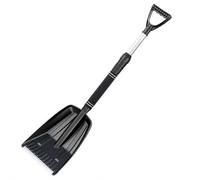 Spingi neve, resistente pala da neve in plastica, manico lungo estensibile S now pala aratro per vialetto, marciapiedi e porte, pala a S staccabile multiuso per rifiuti, foglie e detriti da giardino