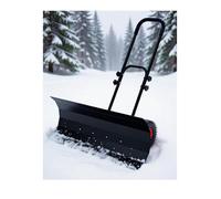 Spingineve manuale con ruote, pala da neve regolabile in metallo for la rimozione senza sollevamento su vialetti e marciapiedi(S)