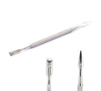 Spingipelle spingicuticole doppio uso con punta quadra acciaio inox professionale KEOPALIA spingi cuticole