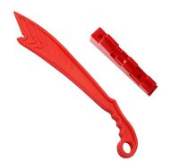Spingitore per Seghetto Alternativo, il Materiale Plastico è Resistente e non si Deforma, Sicuro e non fa Male alle Mani, Adatto per seghe da Tavolo Scorrevoli in Legno (Rosso) (Rosso)