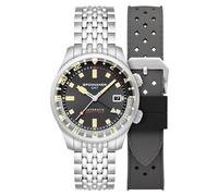 Spinnaker | Bradner GMT Automatico | 42 mm, Uniforme Grigio, Bradner Gmt Automatico