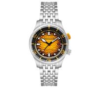 Spinnaker Bradner SP-5062 - Orologio automatico da uomo, con cinturino in acciaio inossidabile massiccio, 42 mm, Spruzzo di zafferano, Sport