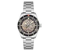 Spinnaker Croft 42 - Orologio automatico da uomo, 42 mm, con cinturino in acciaio inox massiccio SP-5134, Ceramica nera, Bracciale