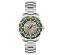 Spinnaker Croft 42 - Orologio automatico da uomo, 42 mm, con cinturino in acciaio inox massiccio SP-5134, Ceramica Verde, Bracciale