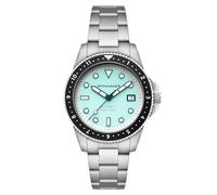 Spinnaker Croft Pioneer SP-5136 - Orologio automatico da uomo, 42 mm, con cinturino in acciaio inox massiccio, Saxe Blu, Bracciale
